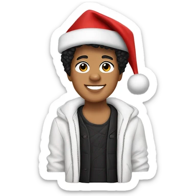 bruno mars as santa sticker