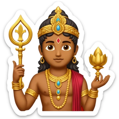 lord murugan vel sticker