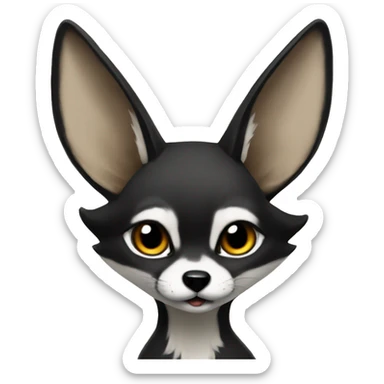 black fennec say GG sticker