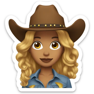 beyonce cowboy sticker