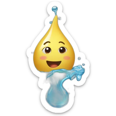 Goutte d'eau sticker