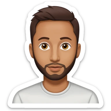 Anwar Jibawi dark brown hair sticker