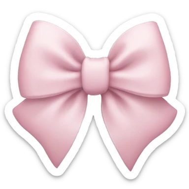 Light pink bow sticker