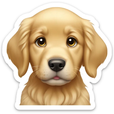 Golden retriever puppy sticker