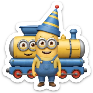 Minion🎂Bob esponja🚂 sticker