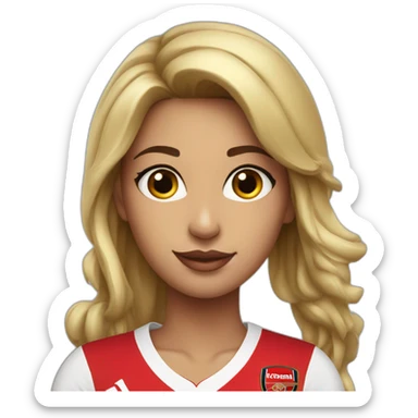 Sexy-Girl-with-Arsenal-Jersey sticker