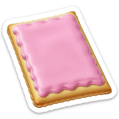 Pop tarts with pink icing sticker