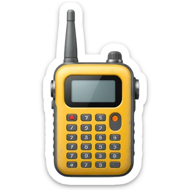 Walkie talk sticker