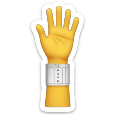 ruler stretching his arms out sticker