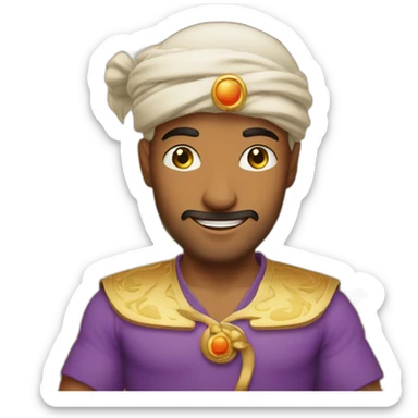 Aladin sur un tapis sticker