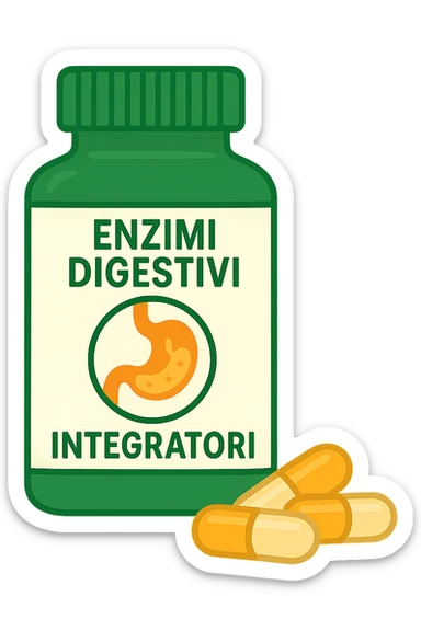 enzimi digestivi integratori sticker