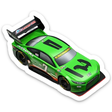 Kryptonite dirt modified race car  sticker