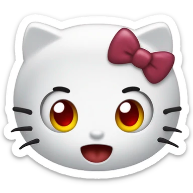 vampire hello kitty sticker