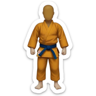 Judo ceinture marron sticker