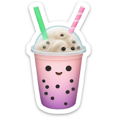Bubble tea sticker