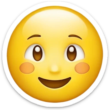 Beam of light above an emoji looking at the beam sticker