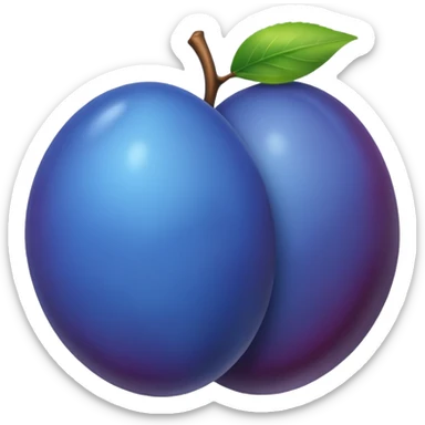 blue plum sticker