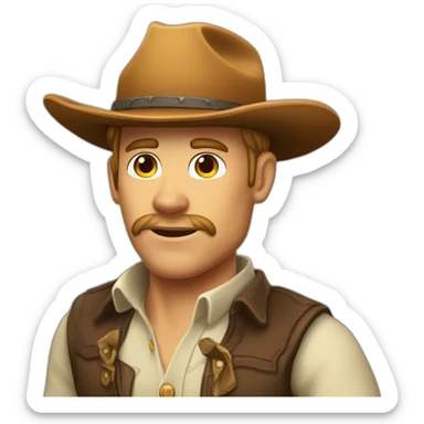 Cow-boy bourgeois  sticker