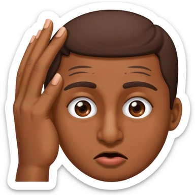 Person plugging their nose sticker