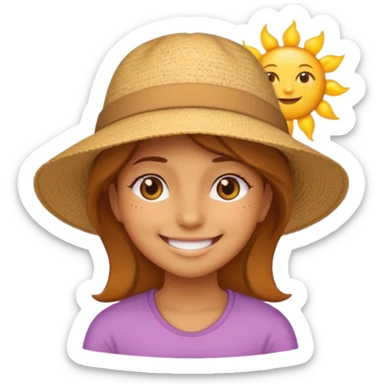girl, sun is blazing, rest is boring emoji 18.1 sticker