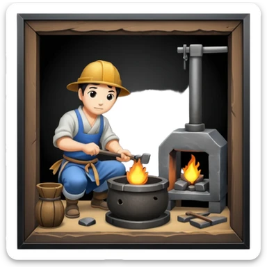A Japanese blacksmith forge sticker