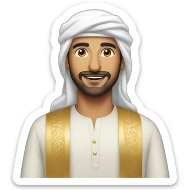 Arabic man rich sticker