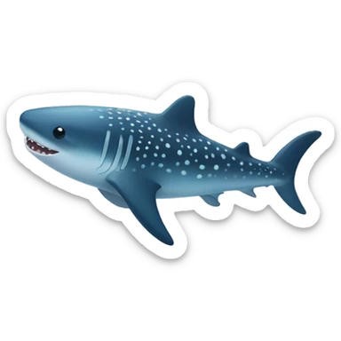 cute whale shark  sticker
