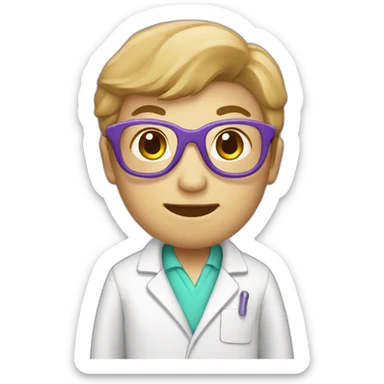 "laboratory coat" purple sticker