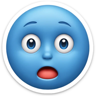 🔵+😱 sticker