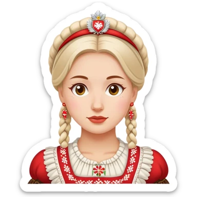 polish patriot woman poland sticker