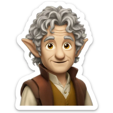 bilbo the hobbit sticker