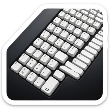 Teclado música básico sticker