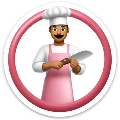 guy serving bologna  sticker