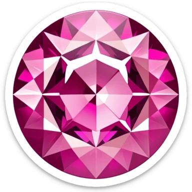 Pink diamond emoji sticker