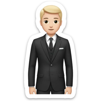 floglotse im anzug sticker