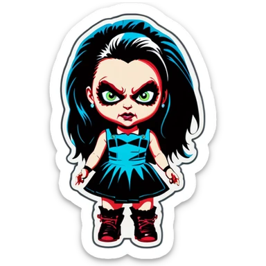 Tiffany bride of chucky  sticker
