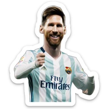 messi en el madrid sticker