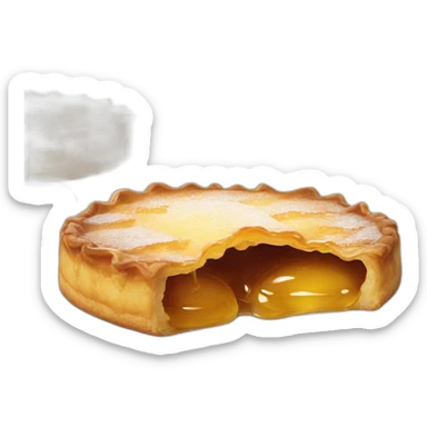 une galette gelée par le froid sticker