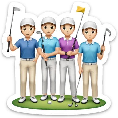 Happy Easter to golfer players sticker
