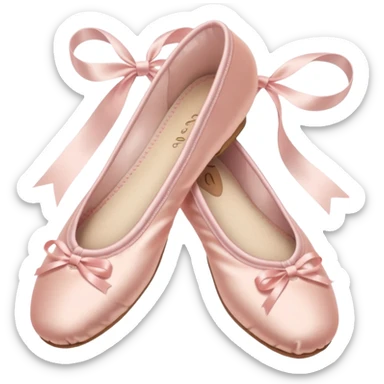 Pale pink ballet shoes sticker
