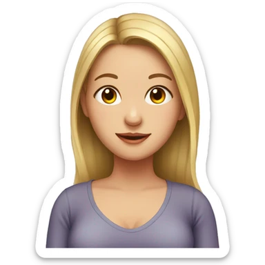 indoor portrait of girl pregnant sticker