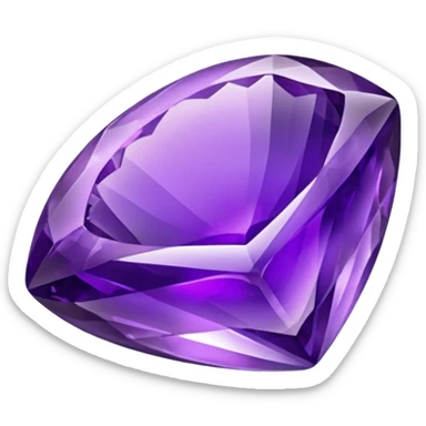 Tumbled amethyst  sticker