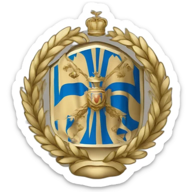 Military Coat of arms of the Kingdom of Greece sticker