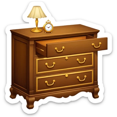 A Cupboard-commode-drawer-night-bed-stand furniture with a night lamp,WİTH BED sticker