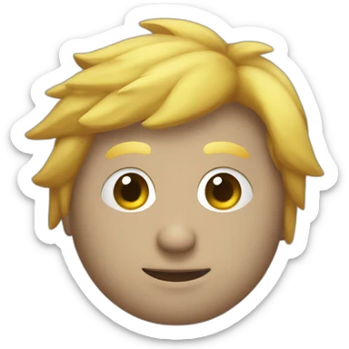 persona con cabeza de gallina sticker