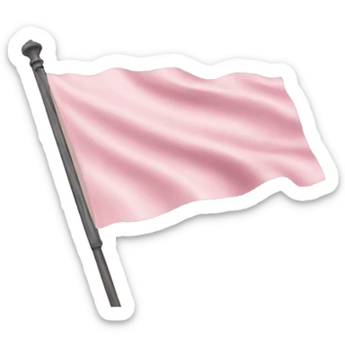 pastel pink flag sticker