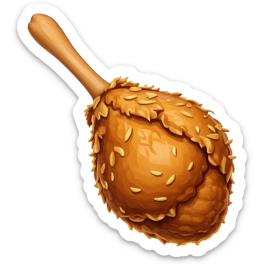 fried chicken drumstick sticker