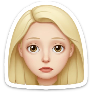 exhausted under eye dark circles sticker
