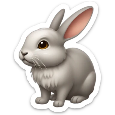 Conejo saliendo de una chistera sticker
