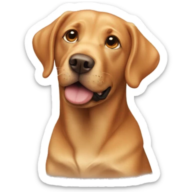 ginger labrador sticker